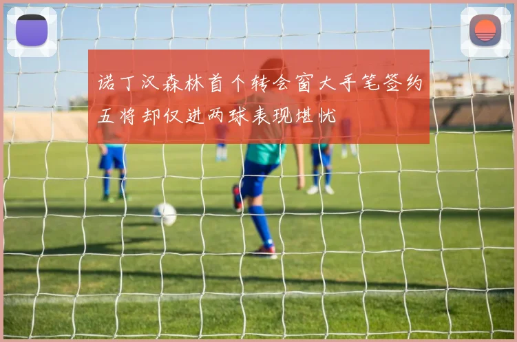 诺丁汉森林首个转会窗大手笔签约五将却仅进两球表现堪忧
